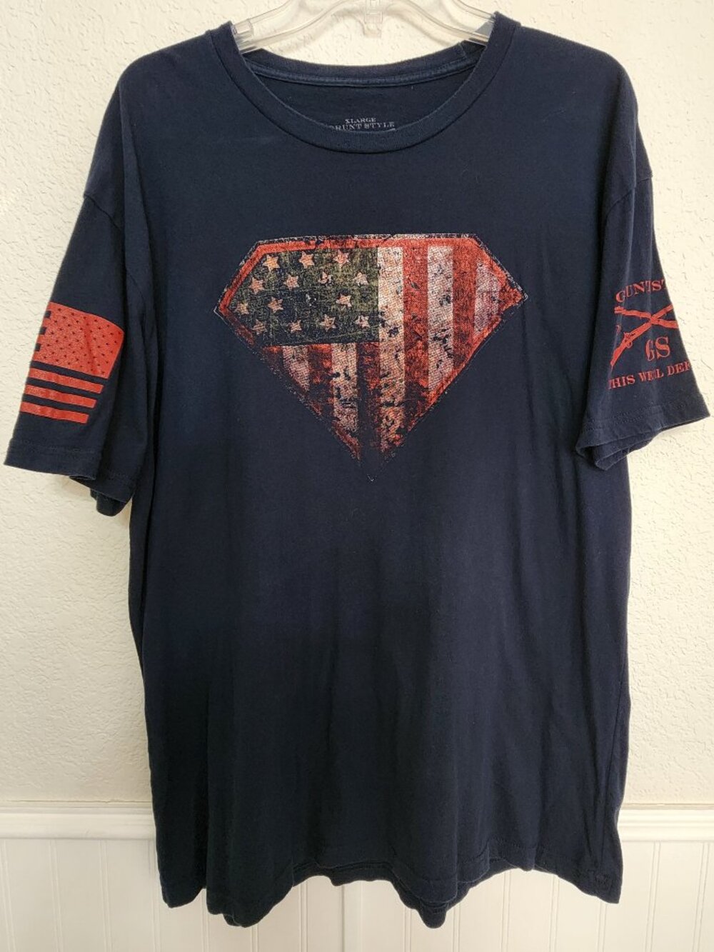 Grunt Style Men's American Flag short sleeve Graphic T-Shirt XL